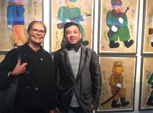 Daniele Sicard et Shen Jingdong - exposition Shen Jingdong - 15.10 24.10 2019 - Htel de l'Industrie  Paris VI me